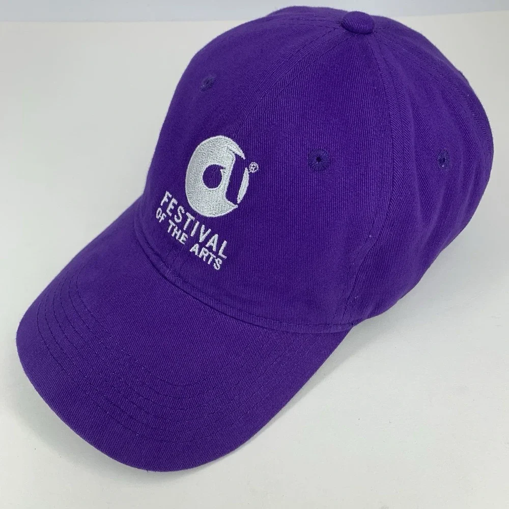 Festival of the Arts Council Hat Oklahoma City Purple Adjustable Baseball Cap